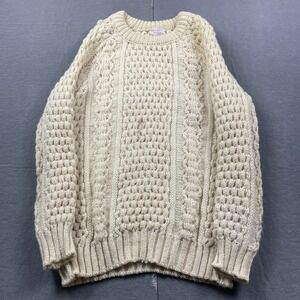 Vintage Slieve League Sweater Mens Medium? Ireland Pure Wool Knit Chunky Irish